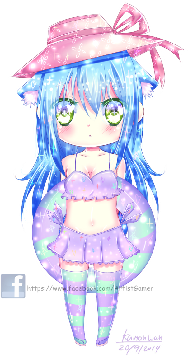 Banner Royalty Free Stock Bikini Drawing Cute - Find Us On Facebook Button (1024x1364), Png Download