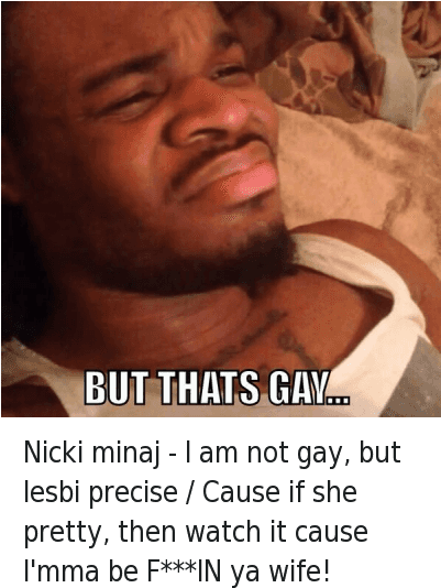 Fact-checking Rap, Nicki Minaj, And Nigga You Gay - Nicki Minaj Rap Memes (400x547), Png Download
