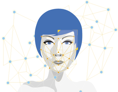 Detect Multiple Faces In A Photo Simultaneously - Face Detection Png (459x350), Png Download