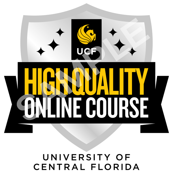 Quality Course Badge - University Of Central Florida (600x600), Png Download