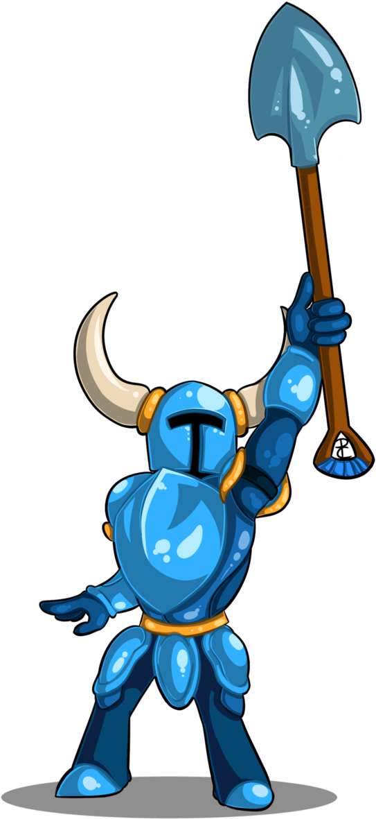 Shovel Knight By Hitmewithbrokenleave On Deviantart - Shovel Knight Shovel Png (632x1262), Png Download