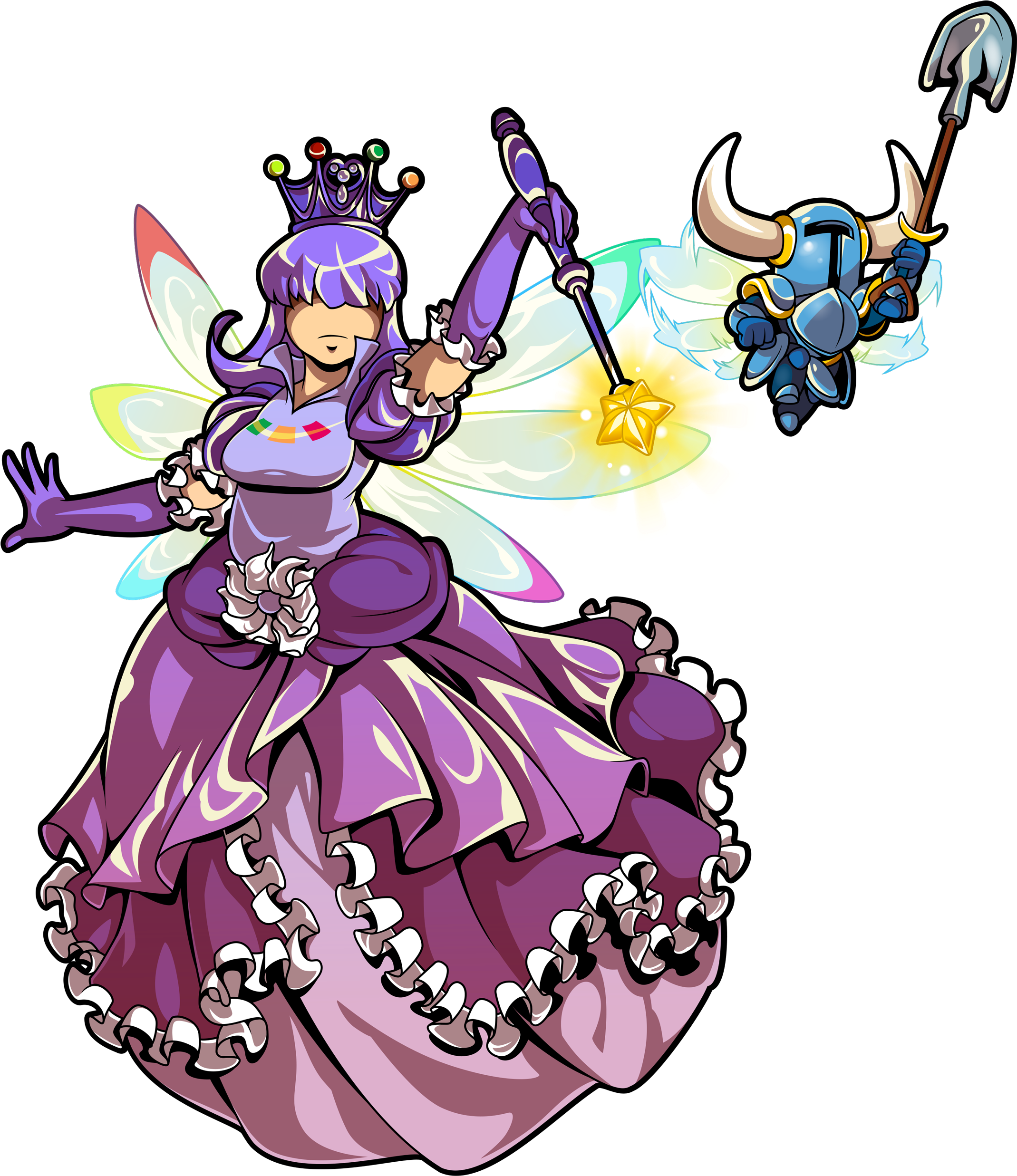 Madame Meeber - Shovel Knight Amiibo Fairy (2143x2500), Png Download