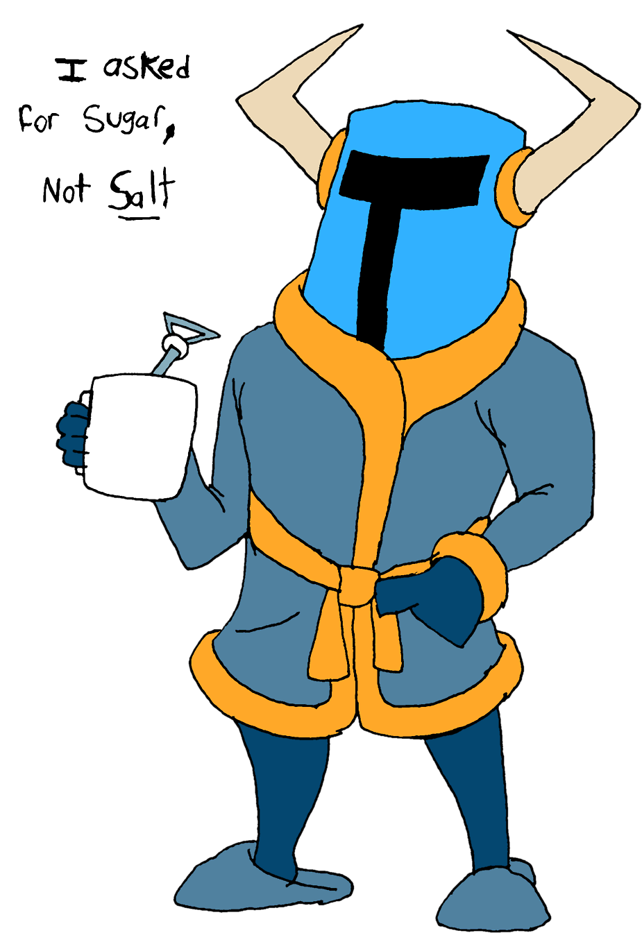 Shovel Knight Somewhat Of A Reply Indie Games Fanart - Cartoon (1280x1626), Png Download