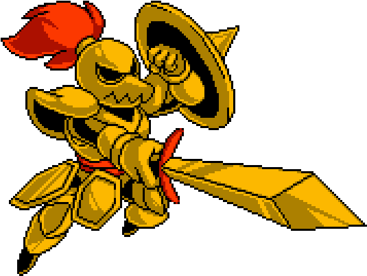 Characterart Goldarmor - Shovel Knight Showdown Characters (1024x768), Png Download