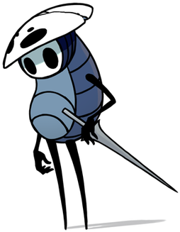 A Hollow Knight Character By Teamcherry - Hollow Knight Character (564x350), Png Download