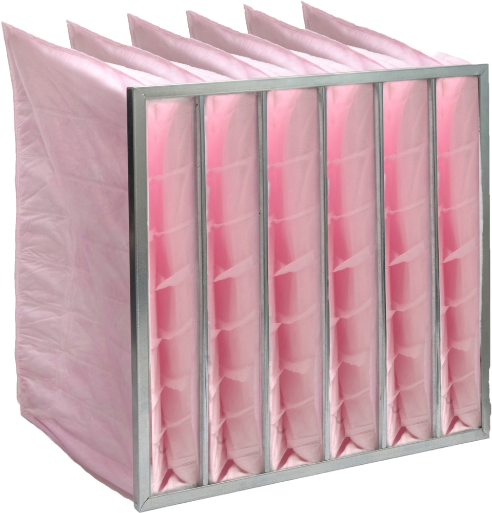 Airepak - Pink - Multi Pocket Bag Filters (959x1000), Png Download