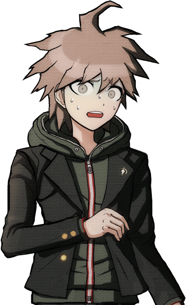 Makoto Naegi Half Body Sprites (609x999), Png Download