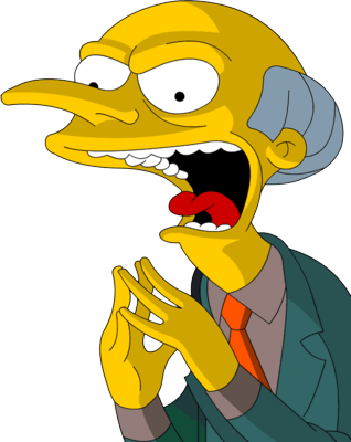 Nice Images Of Mr Burns From The Simpsons Psd Detail - Simpsons Mr Burns Png (318x400), Png Download