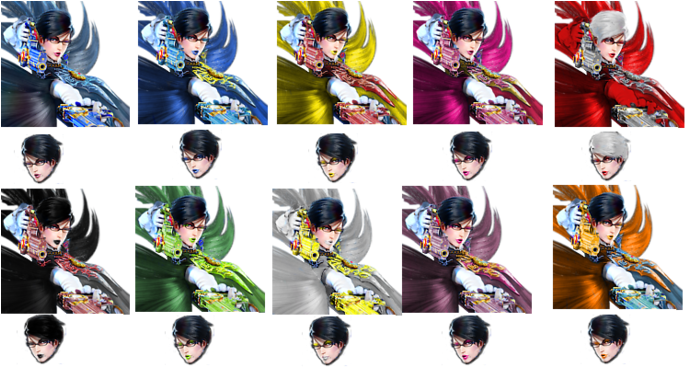 Bayonetta - Super Smash Bros Bayonetta Colors (700x366), Png Download