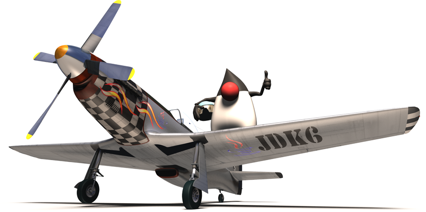 Dukeplanekdk6 - North American P-51 Mustang (859x428), Png Download