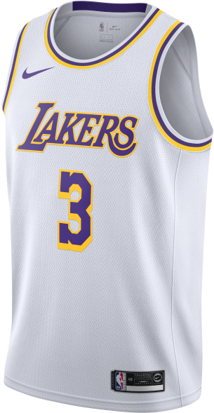 Los Angeles Lakers Moritz Wagner Association Edition - Lebron James Lakers Jersey White (500x667), Png Download