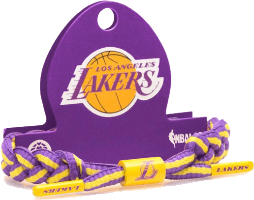 Home - Rastaclat Nba Los Angeles Lakers Basketball Shoelace (623x513), Png Download