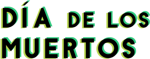 The Dance Of Life And Death - Dia De Los Muertos Sign (570x214), Png Download