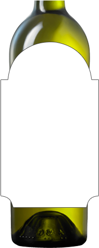 Design Your Own Wine Bottle White Label (500x500), Png Download