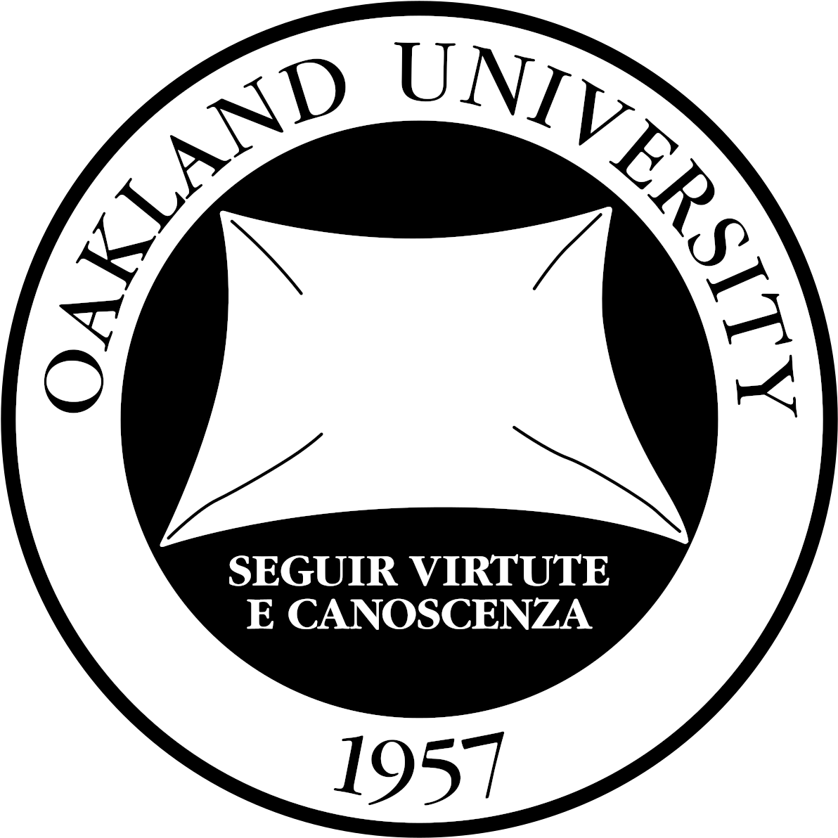 Oakland University Old Logo (1200x1200), Png Download