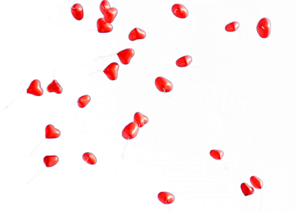 Balloons Heart Birthday Celebration 2443038 - Balloon (1000x714), Png Download