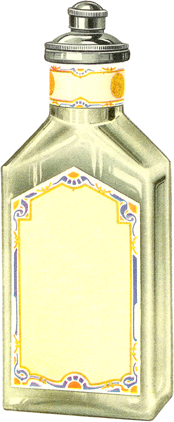 Digital Blank Label Beauty Designs Downloads - Glass Bottle (822x1600), Png Download