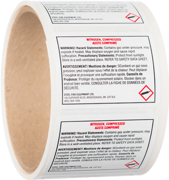 Nitrogen Cartridge Blank Label, Sds Format - Label (700x700), Png Download