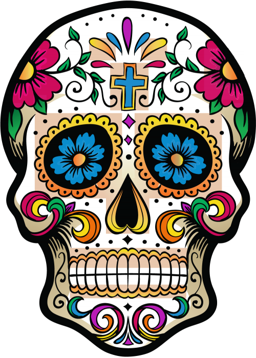 Afficher L'image D'origine - Skull Sugar (500x700), Png Download