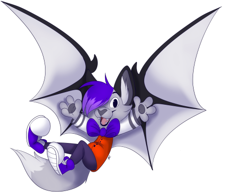 Batty - Cartoon (500x419), Png Download