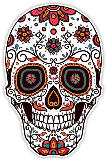 Rsvp On Facebook - Day Of The Dead Sugar Skulls (370x554), Png Download