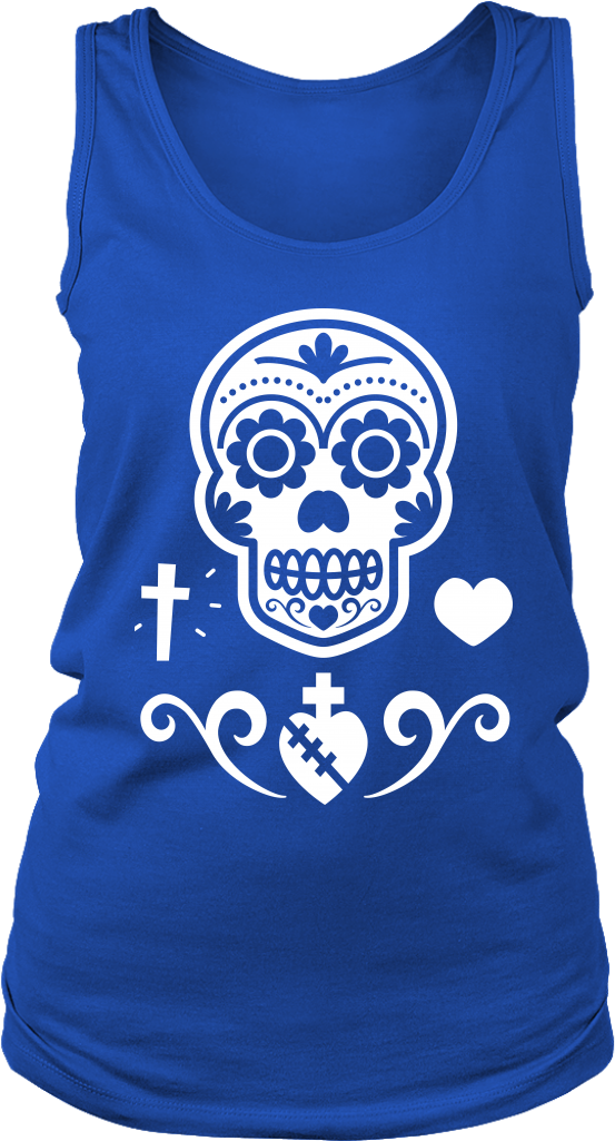 Dia De Los Muertos Tank - Granddaughter Of Vietnam Veteran (1024x1024), Png Download