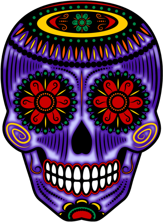 Dia De Los Muertos - Day Of The Dead (580x783), Png Download