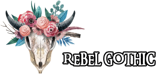 Skull With Flower Crown (560x280), Png Download