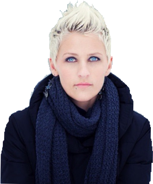 Transparent Young Ellen Degeneres By Supernasal-d8cjl5z - Ellen Degeneres Young Age (603x603), Png Download