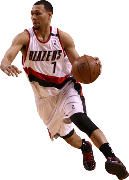 Share This Image - Portland Trail Blazers Ultra Decal - Brandon Roy (431x600), Png Download