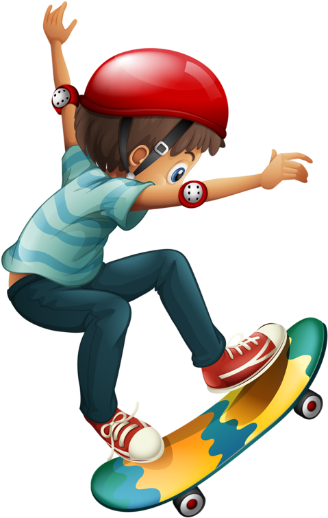 Яндекс - Фотки - Girl Skateboard Clipart (515x800), Png Download