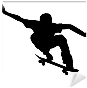 Skateboard Silhouette Png Download - Silhouette Of A Skateboarder (400x400), Png Download