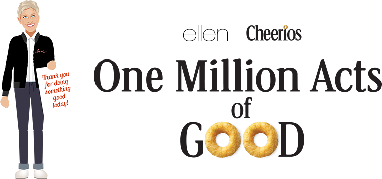 So Send Your Stories About Your Children, Their Teachers, - Ellen One Million Acts Of Good (756x355), Png Download