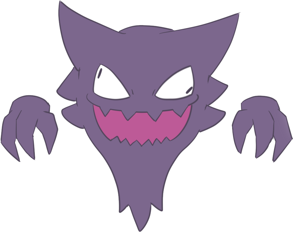 Haunter - Cartoon (999x793), Png Download