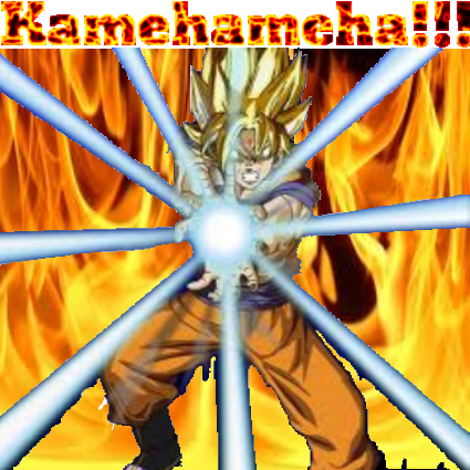 Kamehameha - Fire Flames (425x425), Png Download