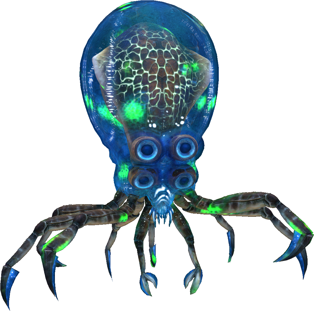 Infected Crabsquid - Subnautica Crabsquid Png (1920x1080), Png Download