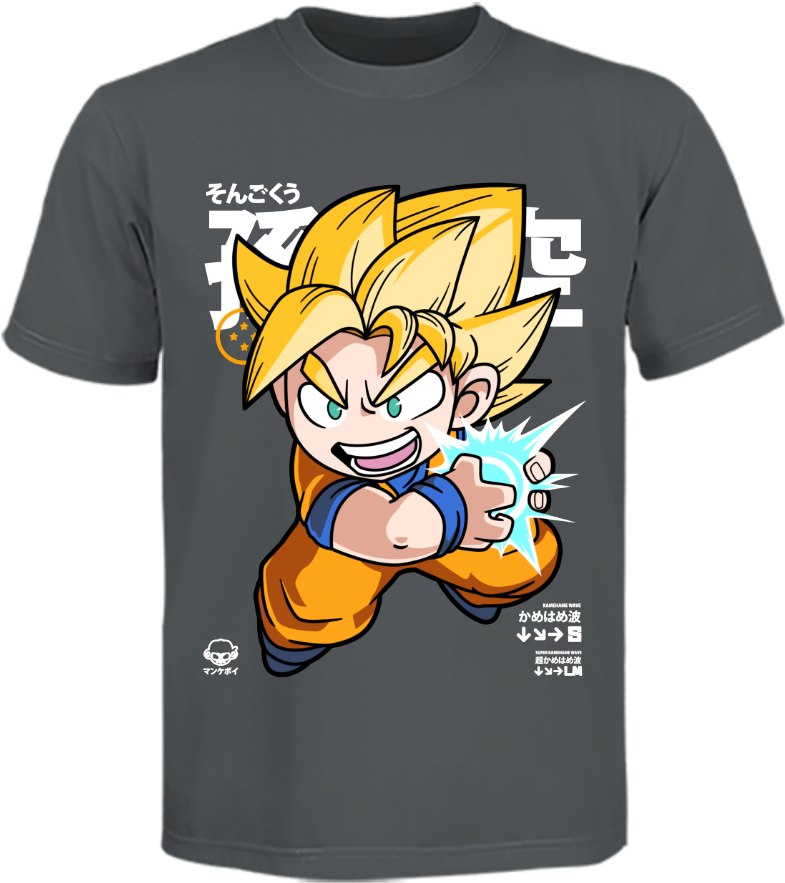 Chibi Kamehameha - Boys T Shirt Png (900x1200), Png Download
