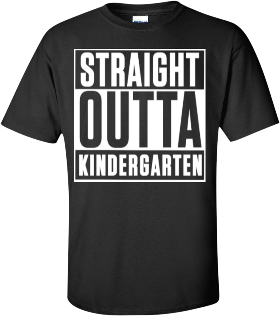 Straight Outta Kindergarten T-shirt - I M Not Gay But My Boyfriend Is Meme (1024x1024), Png Download