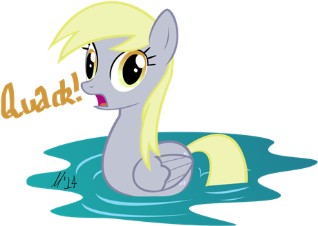 Mlp Duck Pony (500x357), Png Download