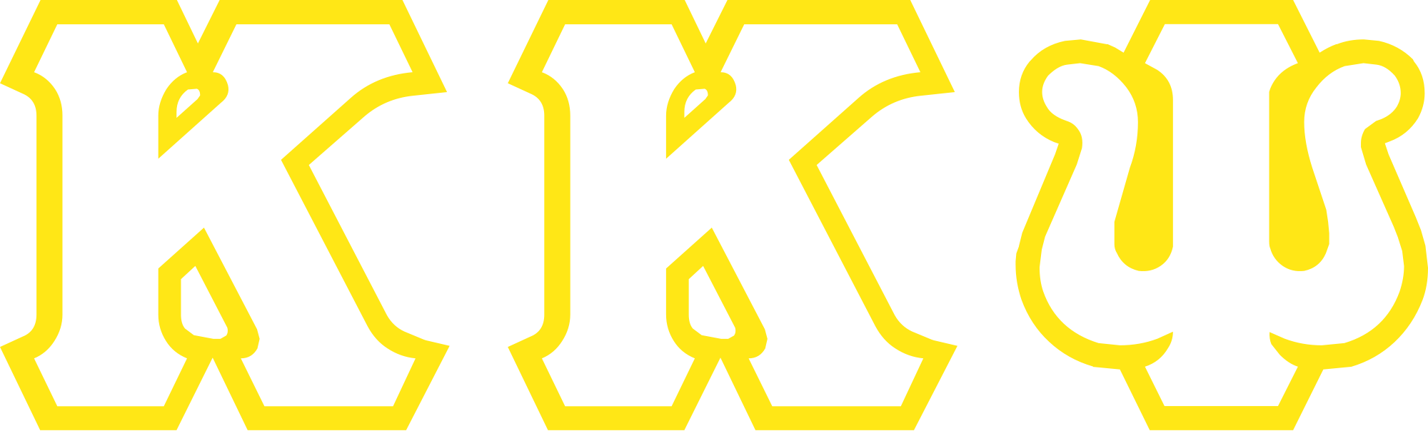 Open - Kappa Kappa Psi Greek Letters (2000x604), Png Download