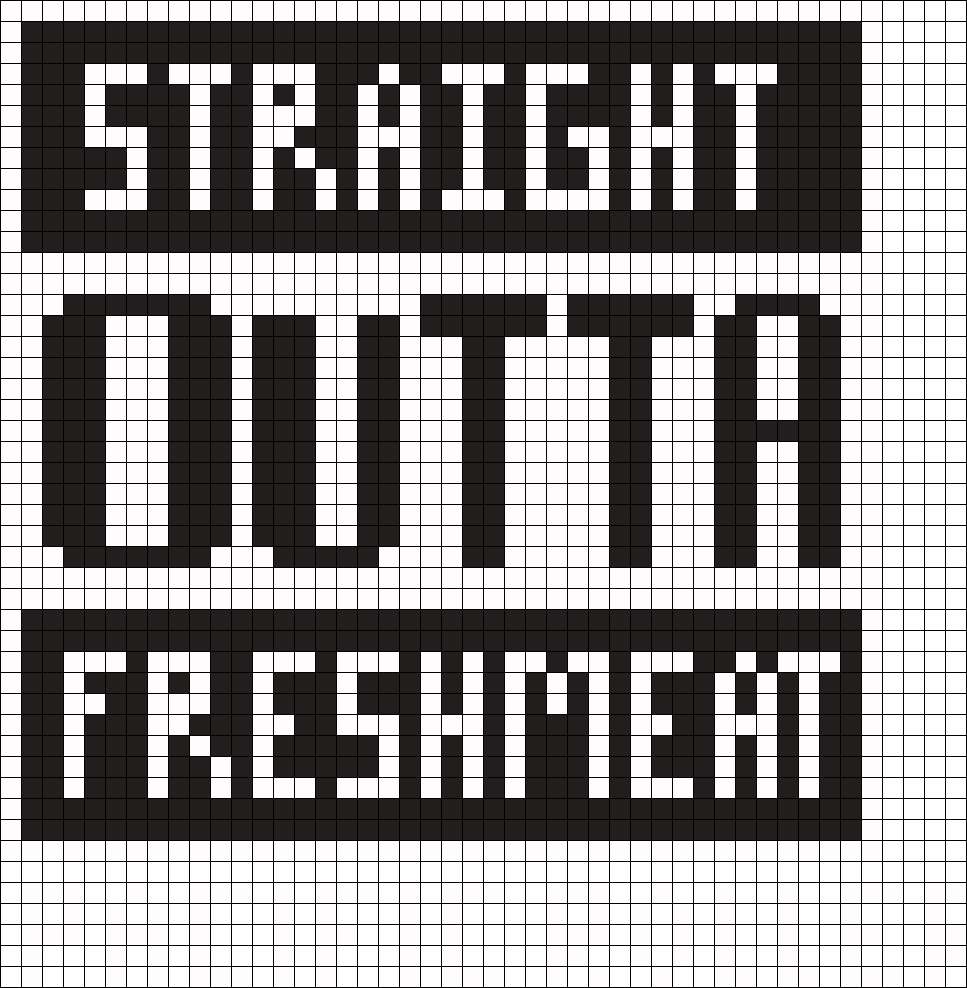 Straight Outta Freshmeat Perler Bead Pattern / Bead - T-shirt (967x988), Png Download
