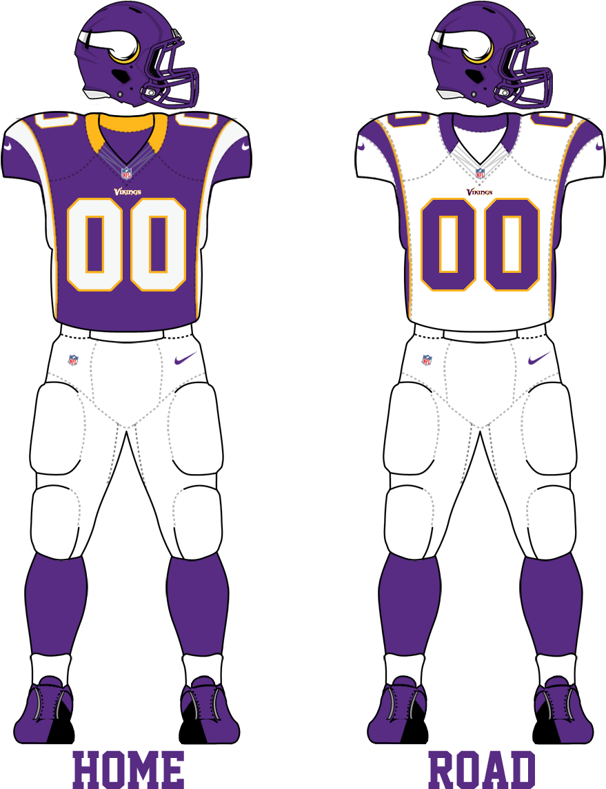 Minnesota Vikings 2012 Uniforms - Minnesota Vikings Uniforms (1242x1150), Png Download