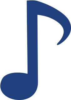 Blue Music Note Png - Music Notes No Background (360x360), Png Download