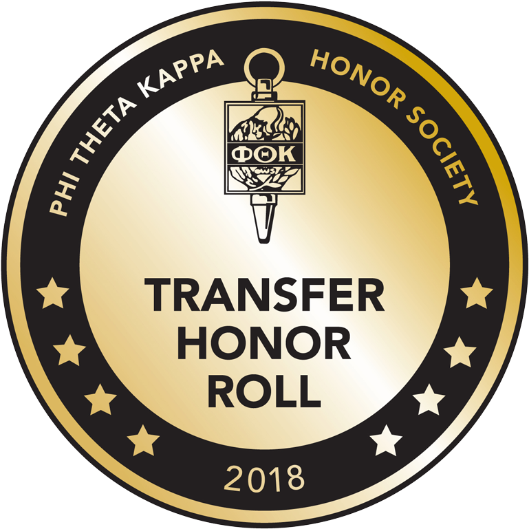 Ptk Honor Roll Emblem Gold - Transfer Honor Roll 2018 (800x796), Png Download