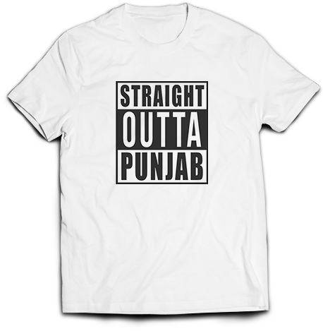 Straight Outta Punjab T-shirt - Mainu Koi Ni Parwa (700x525), Png Download
