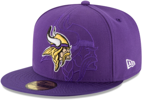 New Era 5950 Minnesota Vikings Nfl 2016 Sideline Cap - Minnesota Vikings Nfl 2016 Sideline 9fifty Snapback (640x601), Png Download
