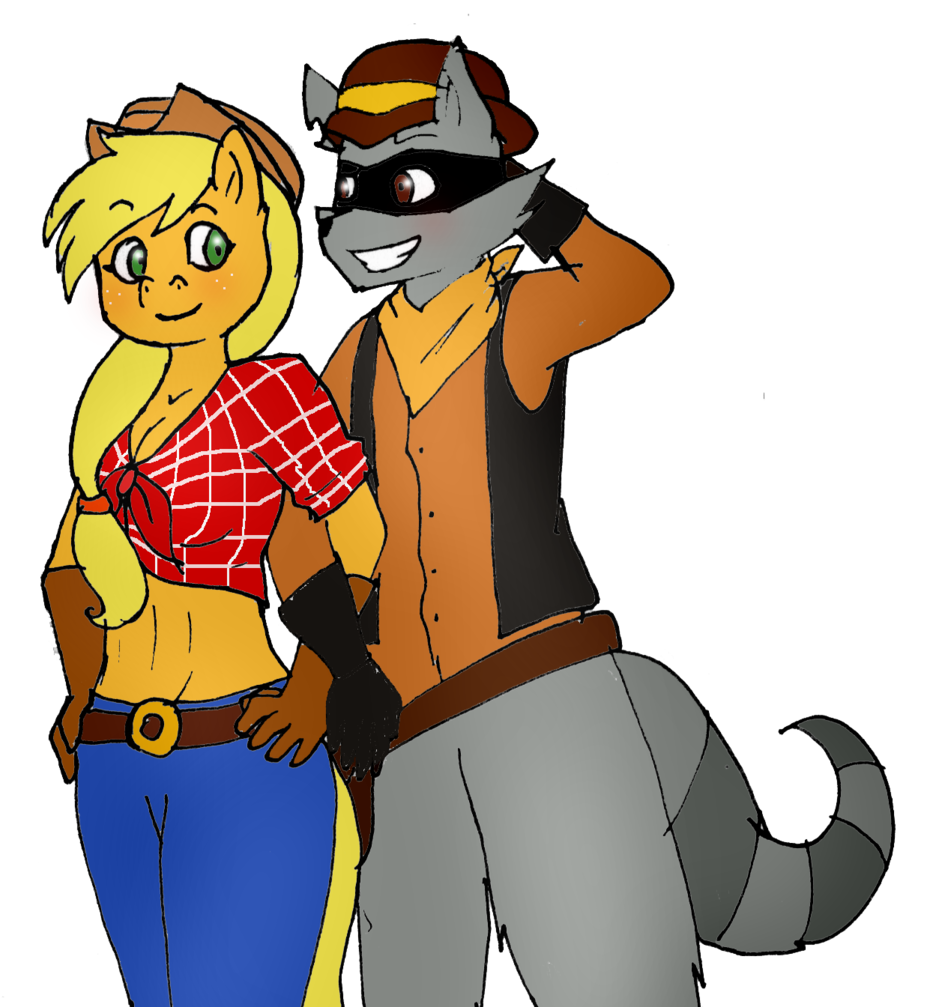 Anthro, Applejack, Artist - Tennessee Kid Cooper (1005x1024), Png Download