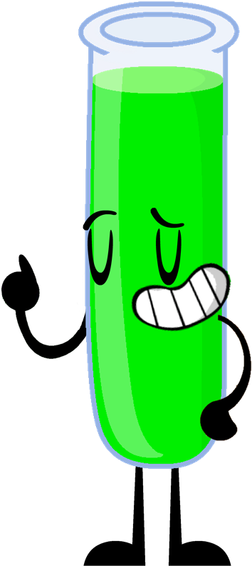 New Test Tube Pose - Test Tube Object Multiverse (370x797), Png Download
