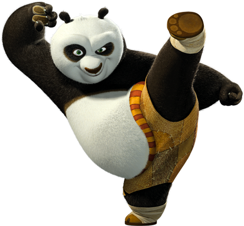 No Caption Provided No Caption Provided - Mascotte Kung Fu Panda (500x480), Png Download