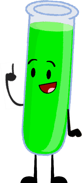 Test Tube Team Fan Pose - Test Tube (277x620), Png Download